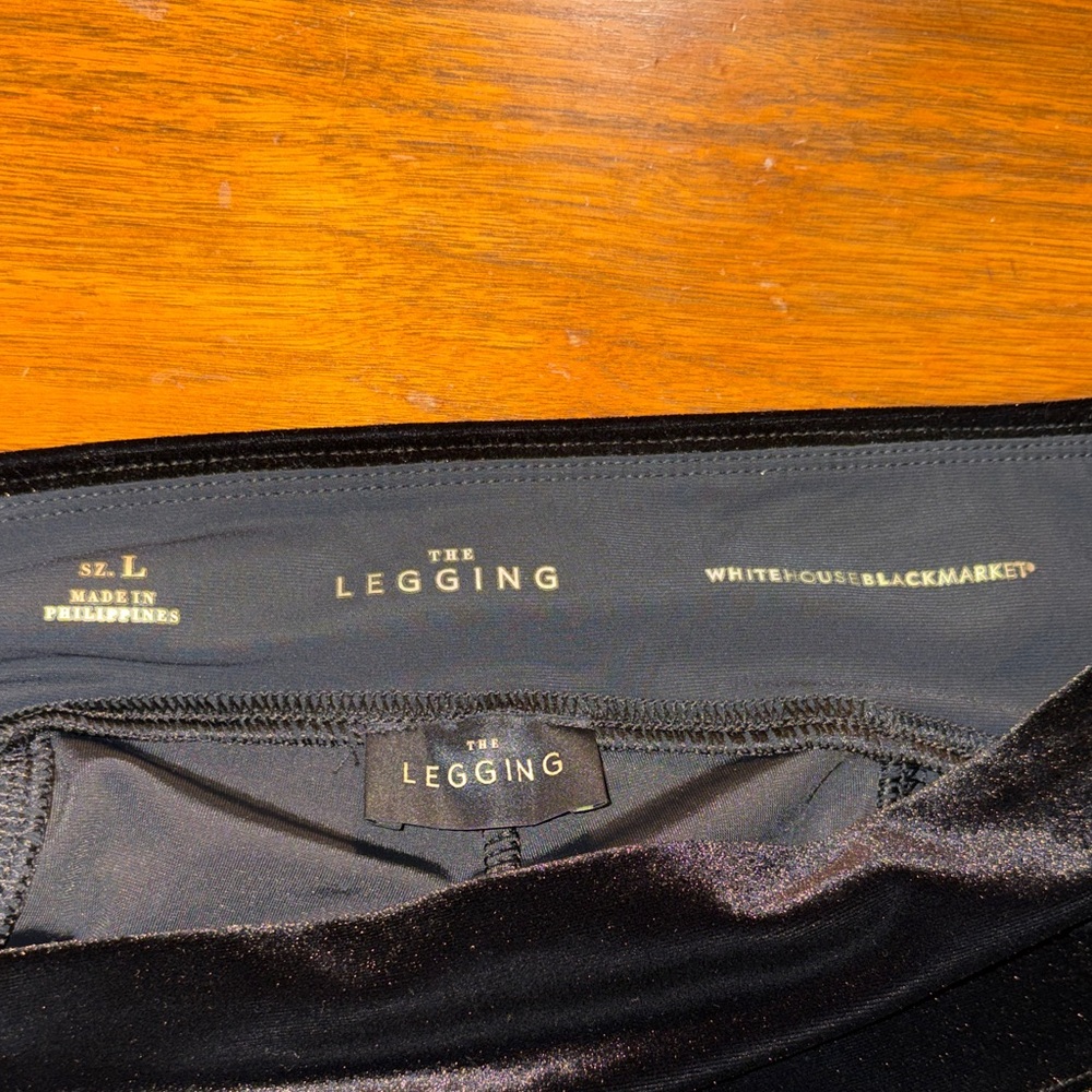 NWOT White House Black Market Sleek Black Leggings *Compression support
